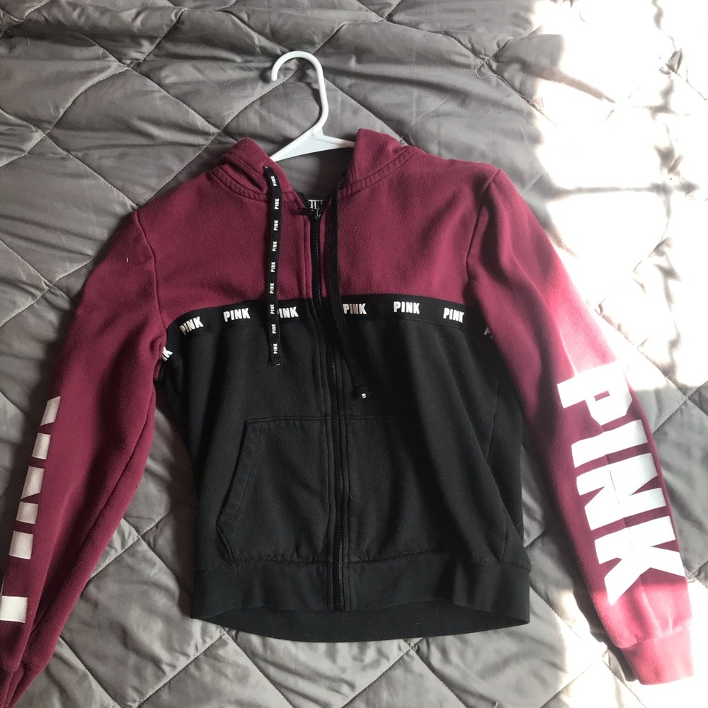 RARE victoria’s secret PINK zip up hoodie